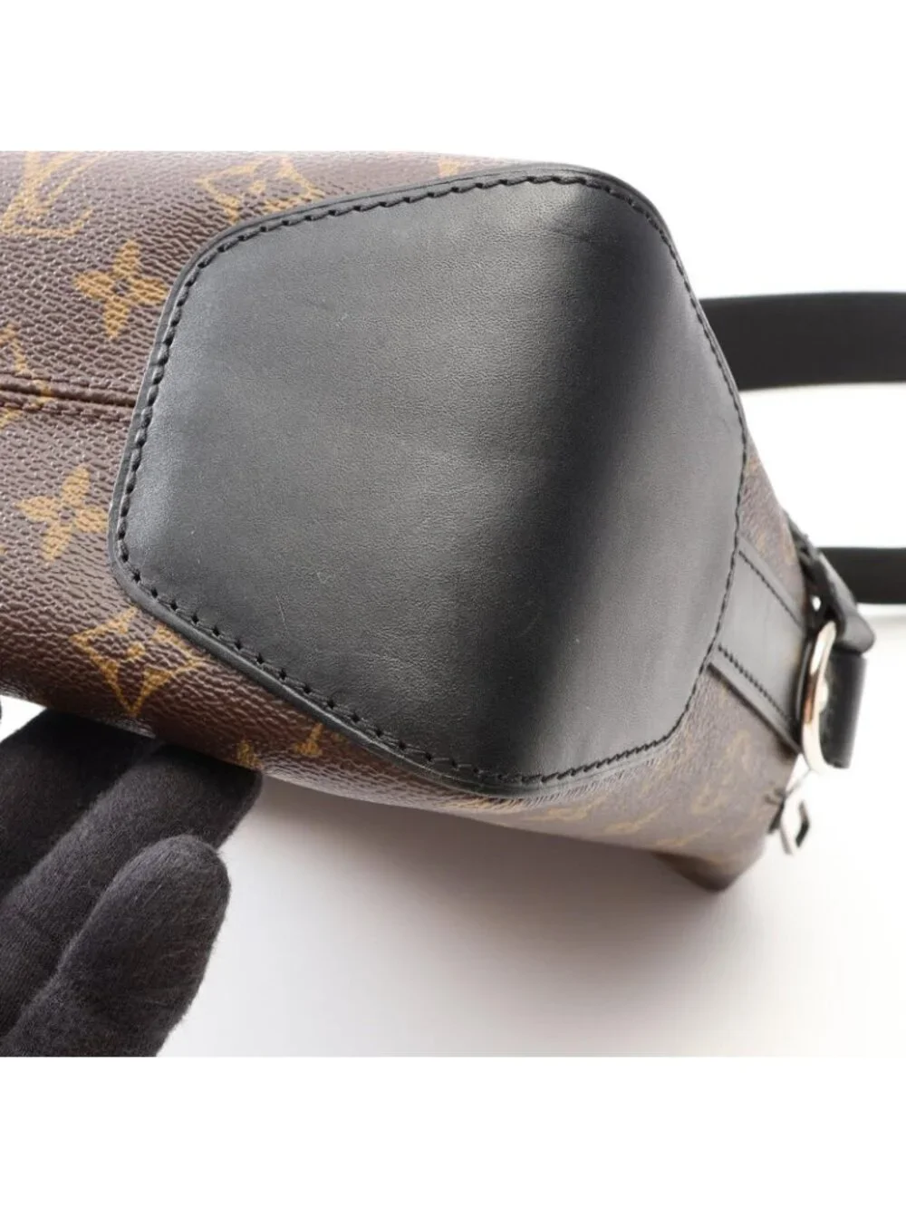 Louis Vuitton Shoulder Bag Torres PM Monogram Macassar Canvas Leather